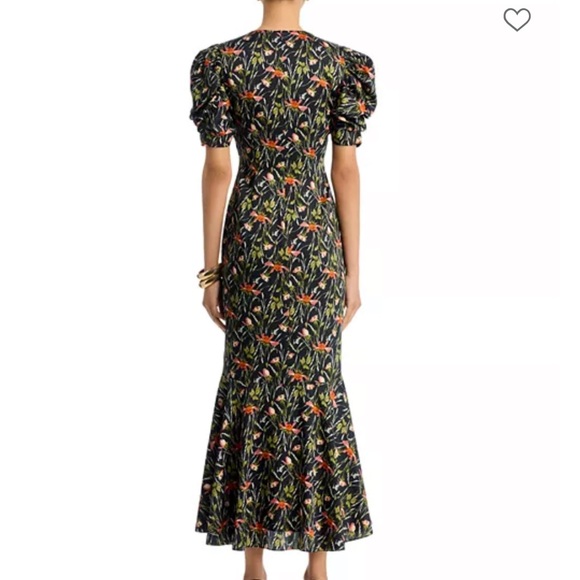 Cinq a Sept Windswept Meadow Dress Size 8 Black Multi - Picture 3 of 4